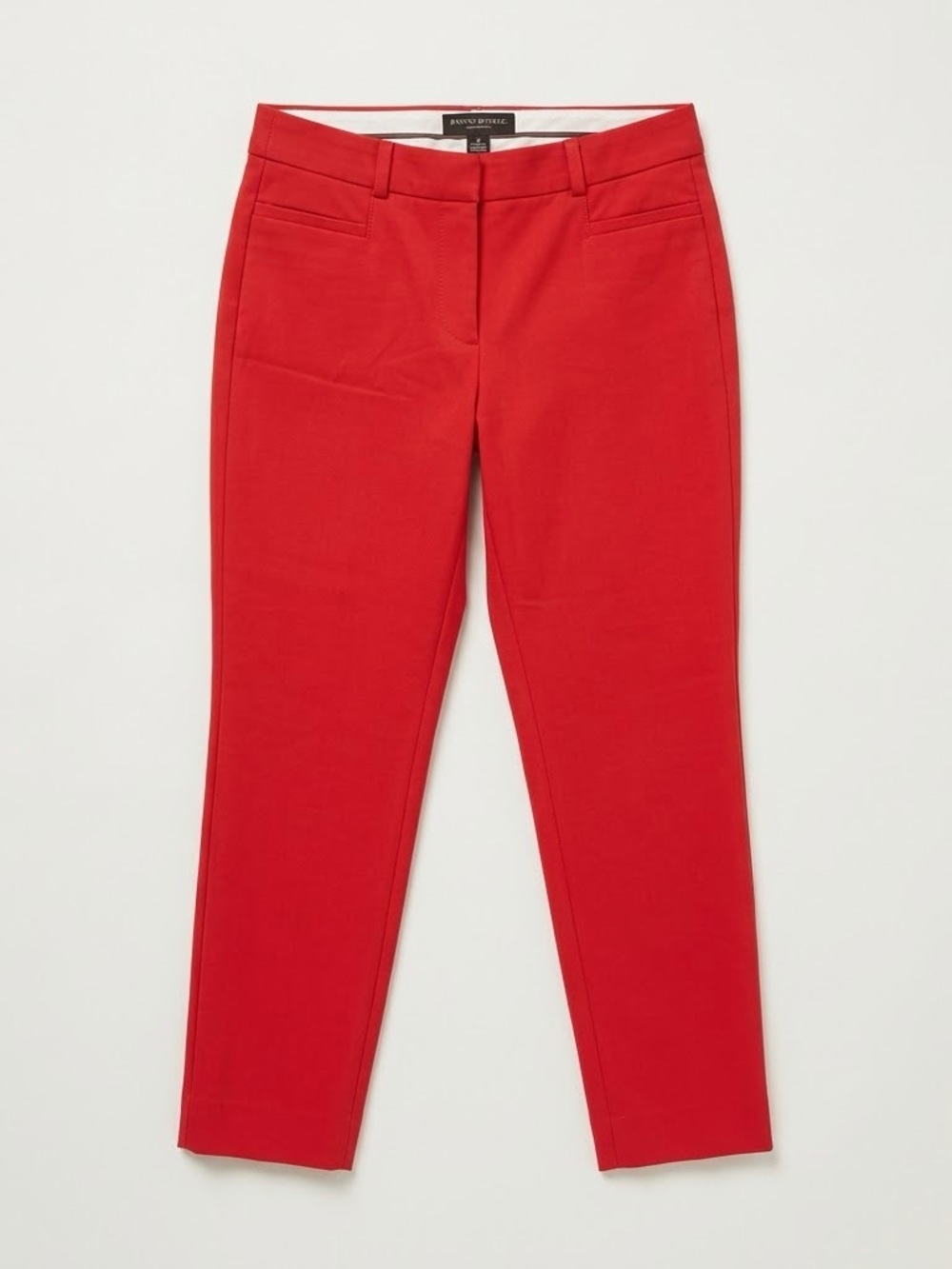 Banana Republic Red Cropped Tailored Pants